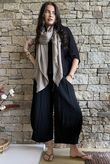 Jo Jo Quirky Hopsack Crop Pant Black 